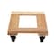 Vestil Tan Hardwood Dolly-Open Deck 1200lb Capacity Non-Marking 16 x 24 HDOF-1624-12-NM - alternate 3